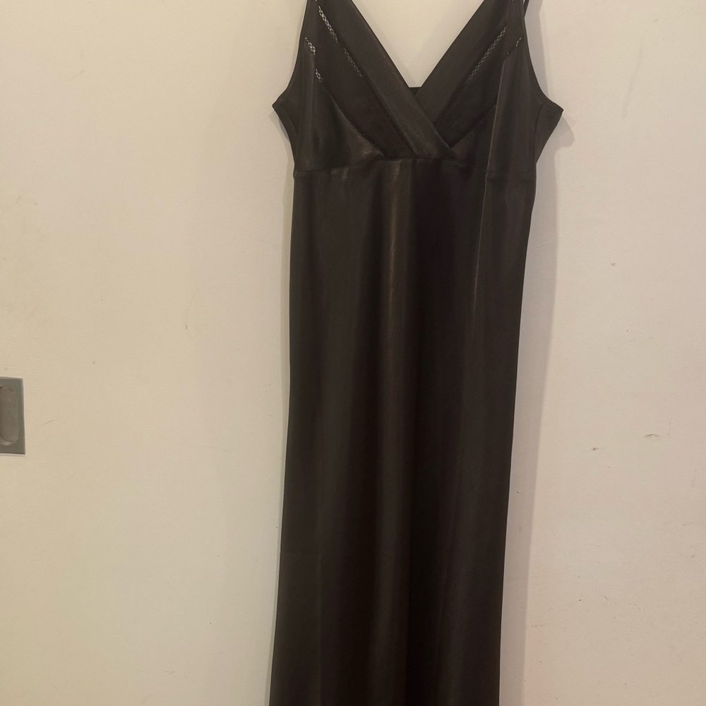 Elegant Chocolate Brown satin nighty